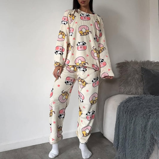 Pijama de Invierno de Plush – Súper Suave y Abrigado